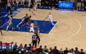 外线开炮！麦克布莱德和沙梅特相继飙三分 尼克斯9-0领先骑士23分