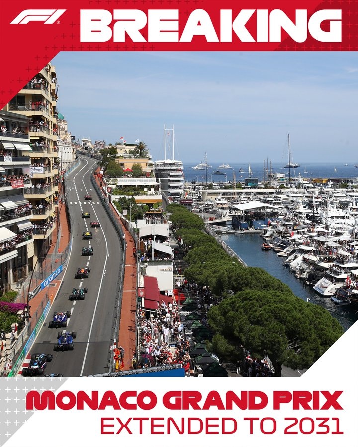 FIA:为了提高比赛观赏性,新赛季摩纳哥大奖赛将实行强制两停