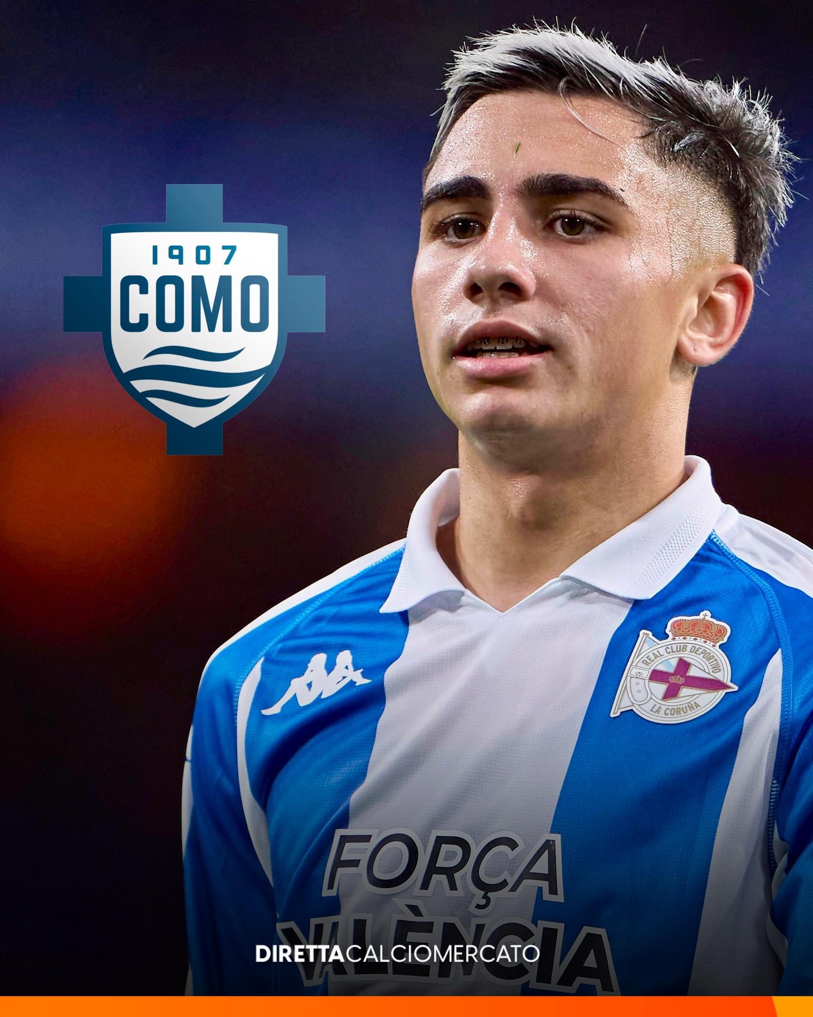 迪马济奥:科莫考虑支付3500万欧解约金签耶雷马伊,小法很看好他